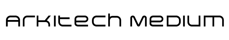 Arkitech Medium font preview