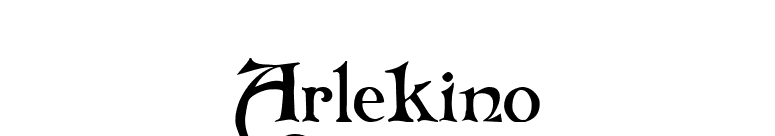 Arlekino font preview
