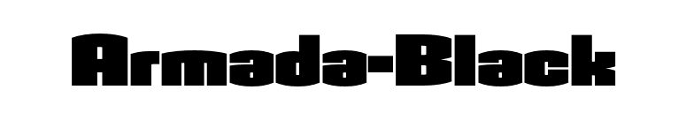 Armada-Black font preview