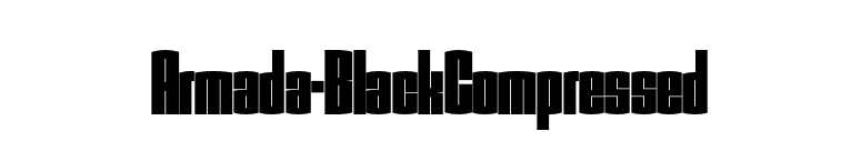 Armada-BlackCompressed font preview