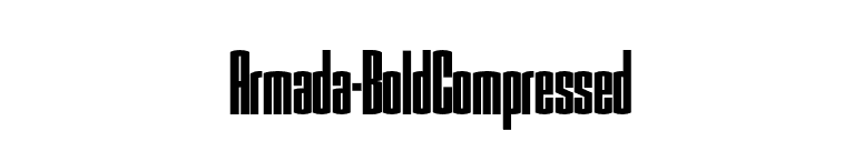 Armada-BoldCompressed font preview