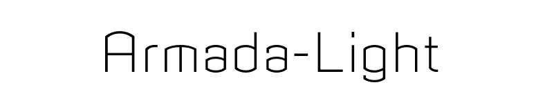 Armada-Light font preview