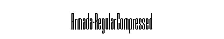 Armada-RegularCompressed font preview