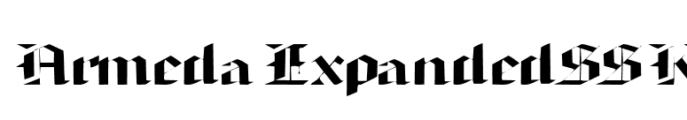 ArmedaExpandedSSK font preview