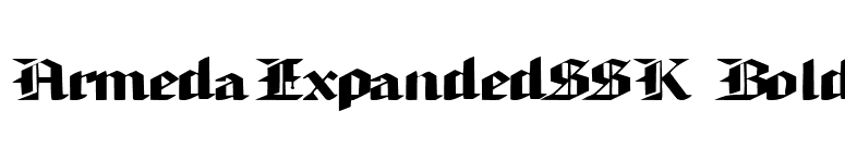 ArmedaExpandedSSK Bold font preview