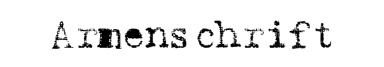 Armenschrift font preview