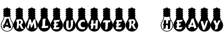Armleuchter Heavy font preview