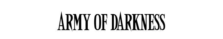 Army of Darkness font preview