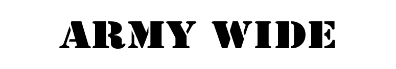 Army Wide font preview
