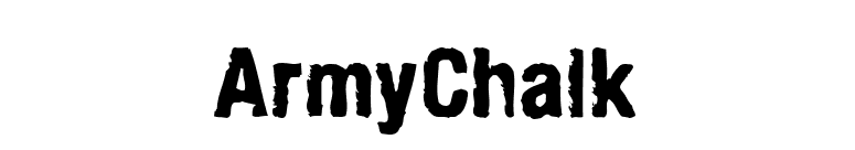 ArmyChalk font preview
