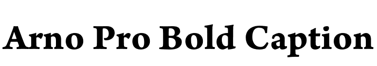 Arno Pro Bold Caption font preview