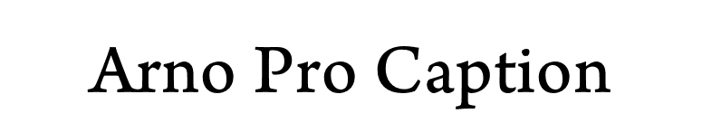 Arno Pro Caption font preview