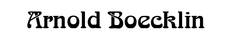 Arnold Boecklin font preview