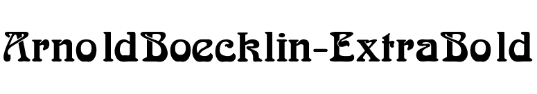 ArnoldBoecklin-ExtraBold font preview