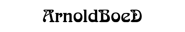 ArnoldBoeD font preview