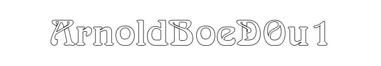 ArnoldBoeDOu1 font preview