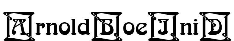 ArnoldBoeIniD font preview