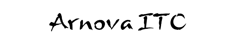 Arnova ITC font preview