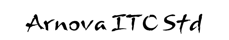 Arnova ITC Std font preview