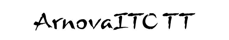 ArnovaITC TT font preview