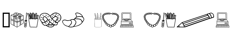 Around the house font preview