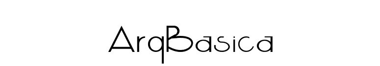 ArqBasica font preview
