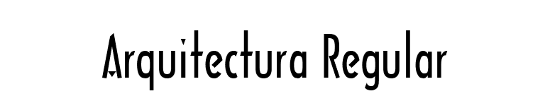 Arquitectura Regular font preview