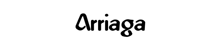 Arriaga font preview