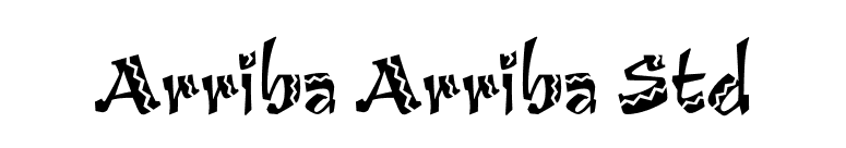 Arriba Arriba Std font preview