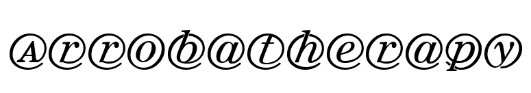 Arrobatherapy font preview