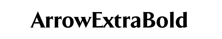 ArrowExtraBold font preview