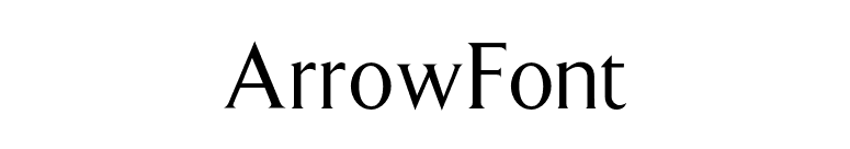 ArrowFont font preview