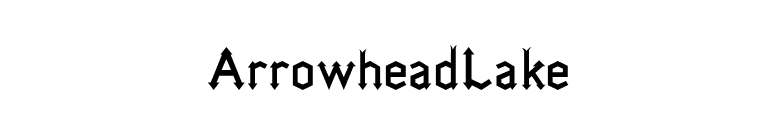 ArrowheadLake font preview