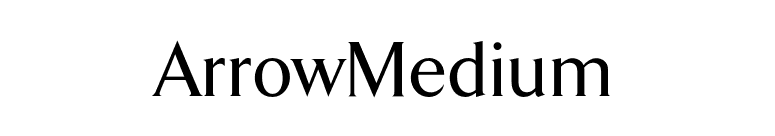 ArrowMedium font preview