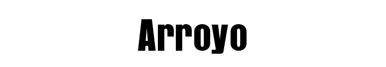 Arroyo font preview