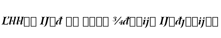 Arrus Ext BT Bold Italic Extension font preview