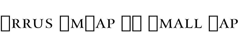 Arrus SmCap BT Small Cap font preview