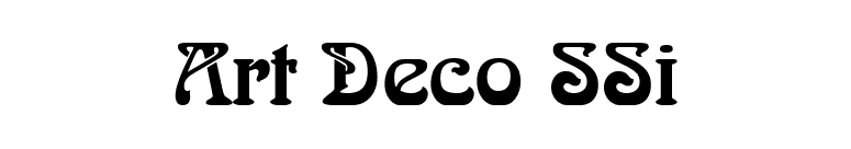 Art Deco SSi font preview