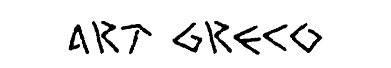 Art Greco font preview