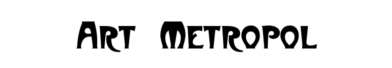 Art-Metropol font preview