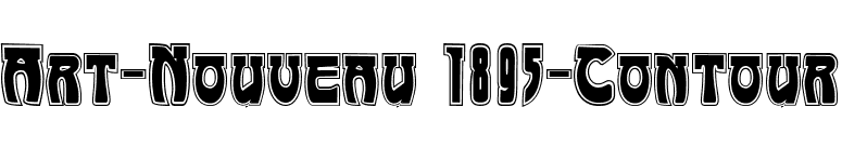 Art-Nouveau 1895-Contour font preview