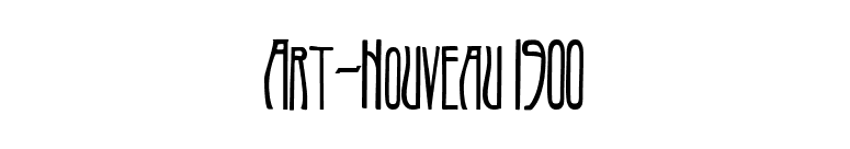 Art-Nouveau 1900 font preview