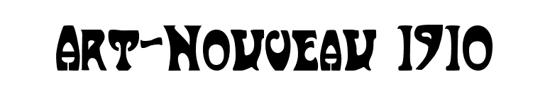 Art-Nouveau 1910 font preview