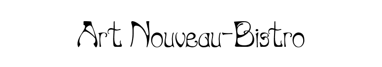 Art Nouveau-Bistro font preview