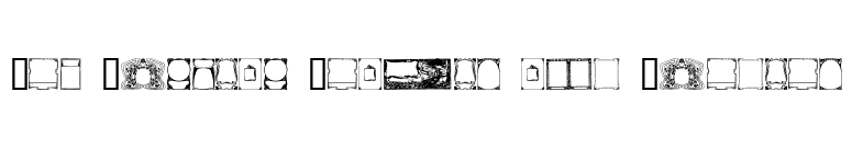 Art Nouveau Frames and Borders font preview