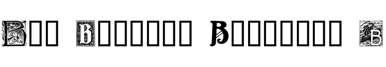 Art Nouveau Initials B font preview