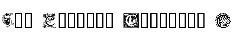 Art Nouveau Initials C font preview