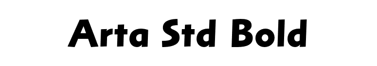 Arta Std Bold font preview