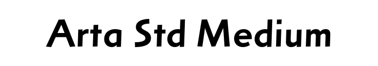 Arta Std Medium font preview