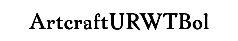 ArtcraftURWTBol font preview